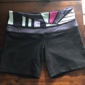 Lulu Lemon reversible spandex shorts